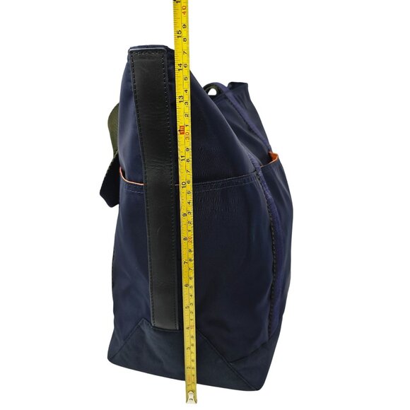 Richard James Sevile Row Tote Bag Ocean Navy Blue Padded Nylon Leather - Picture 8 of 16